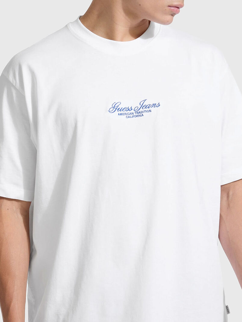 Oversized T-shirt with logo embroidery - 3