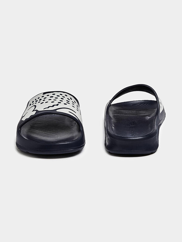 CROCO 2.00721 balck slippers with logo - 5