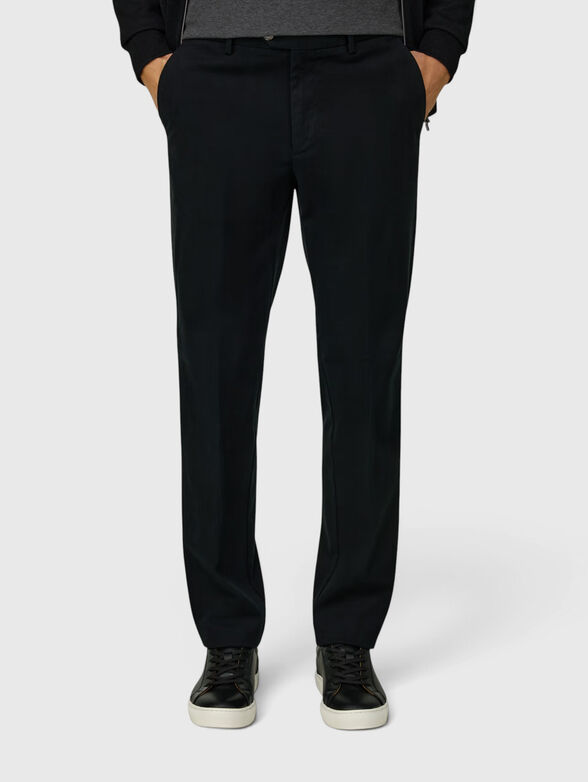 Cotton-blend trousers  - 1