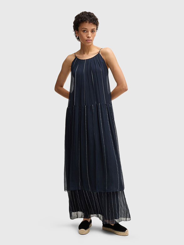 Maxi dress with shiny details - 1