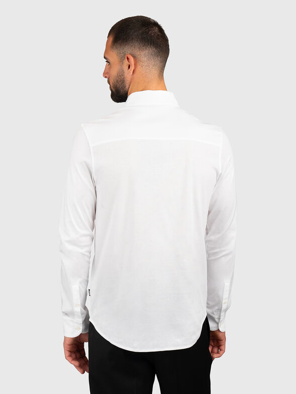 H-PAVER 17 black slim-fit cotton shirt - 2