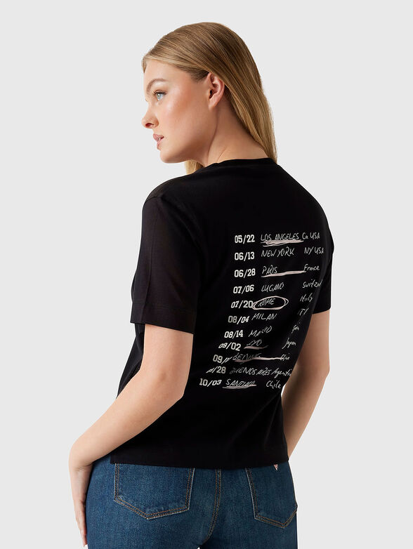 Cotton T-shirt with rhinestones - 3