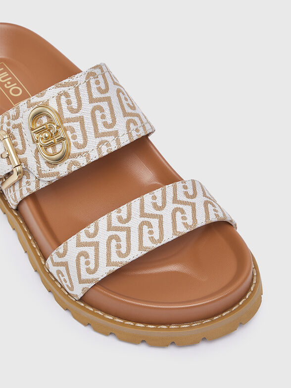 LIVIA 02 sandals with monogram print - 5