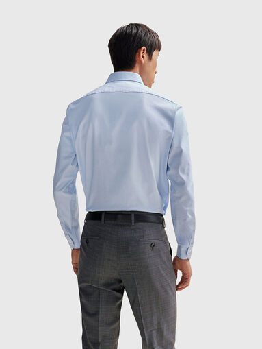 Blue shirt with classic collar  - 3