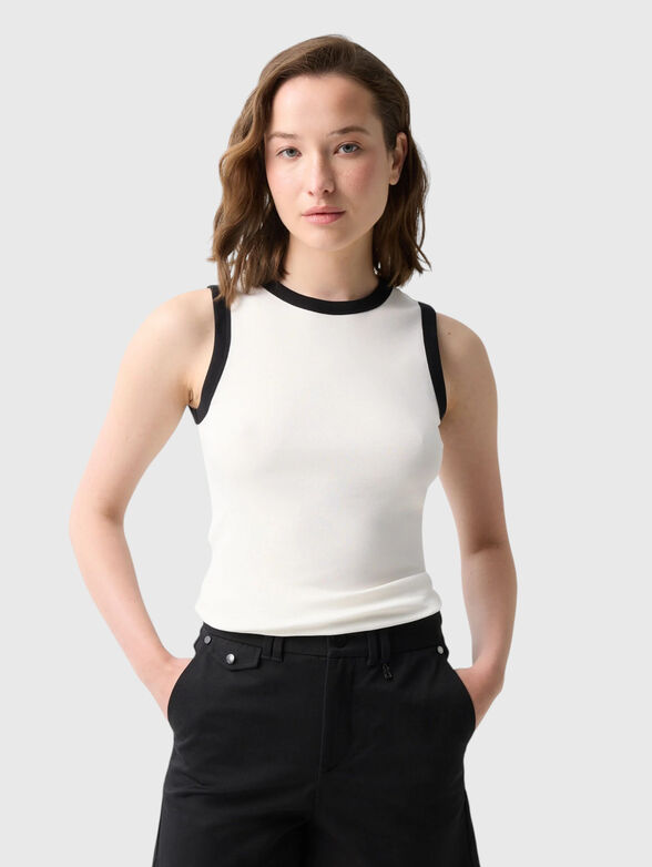 NIKI top with contrasting trim - 1