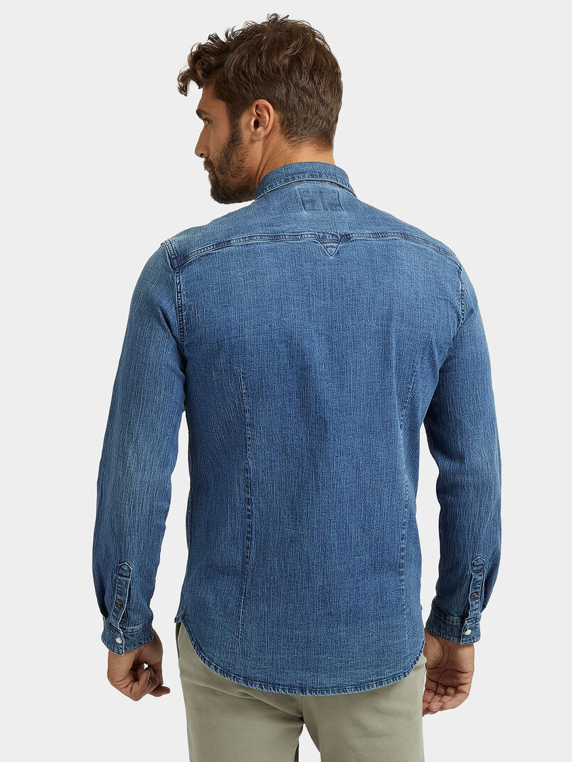Blue denim shirt - 3