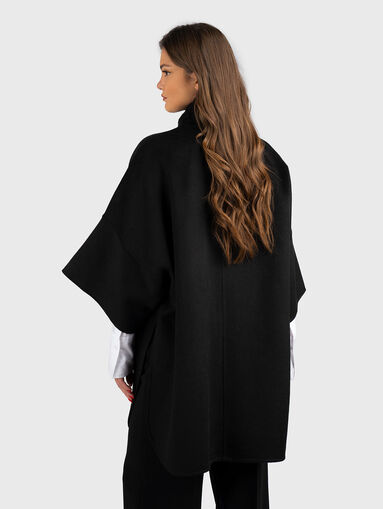 Beige wool blend coat - 3