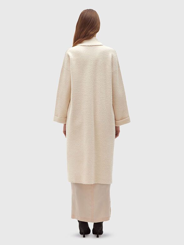 Soft texture cardigan with V-neck - 3