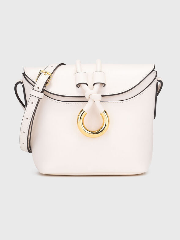 Beige crossbody bag with gold details - 1