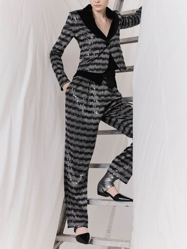 Trousers with sequins - 5