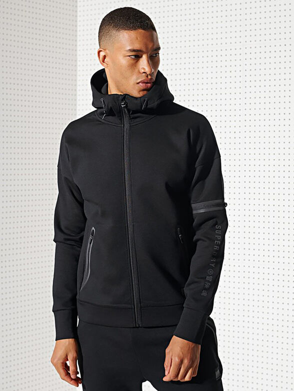 Sports sweatshirt in black - 1