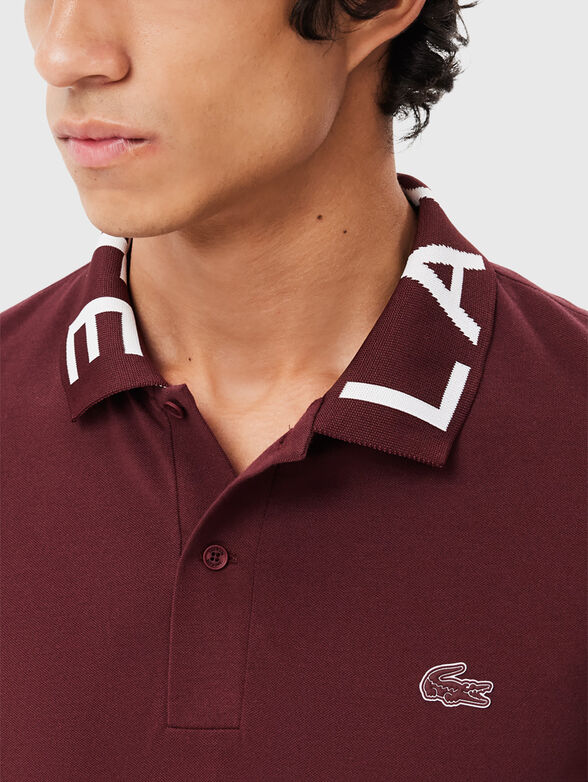Polo shirt with accent collar  - 4