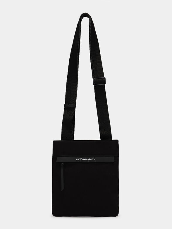 Black crossbody bag with logo - 2