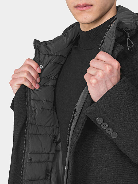 Coat with removable hood - 5