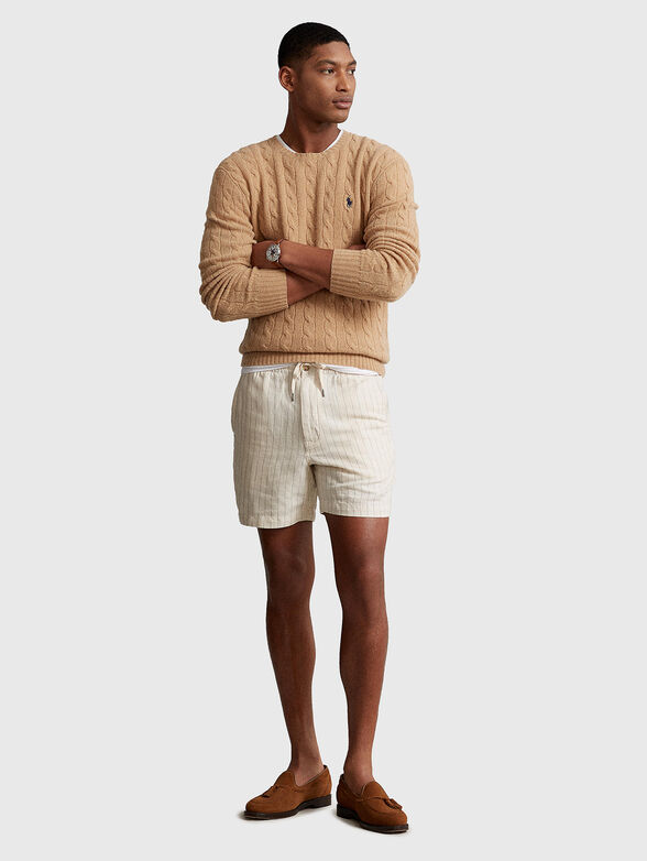 Linen blend shorts - 4