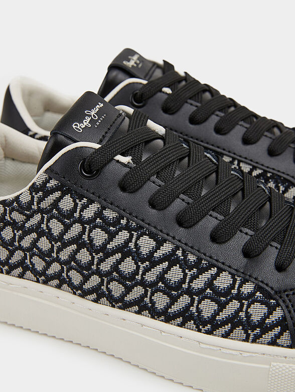 ADAMS sneakers with jacquard logo - 4