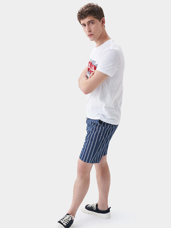 White T-shirt with logo print - 2