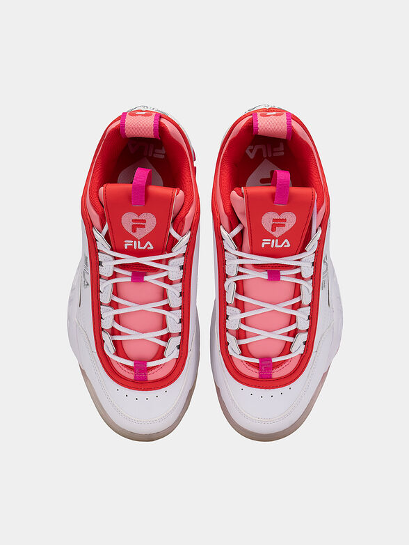 DISRUPTOR V white sneakers with colorful accents - 6