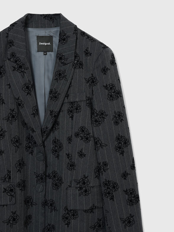 ZAGREZ jacket with floral print - 4