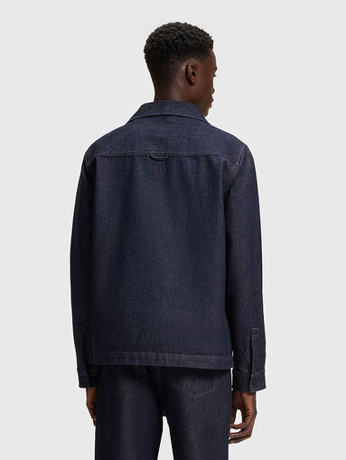 Denim jacket with classic collar - 3