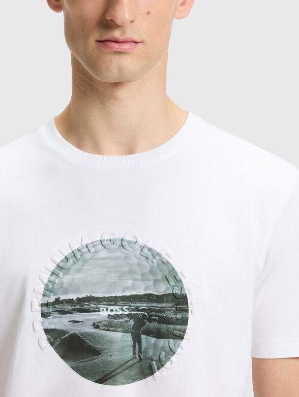 Cotton T-shirt with print - 4