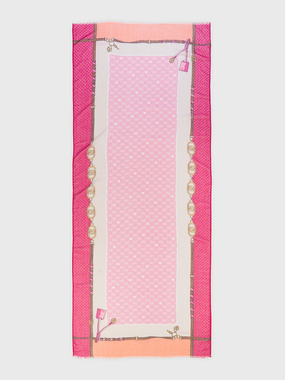 Logo print scarf - 2