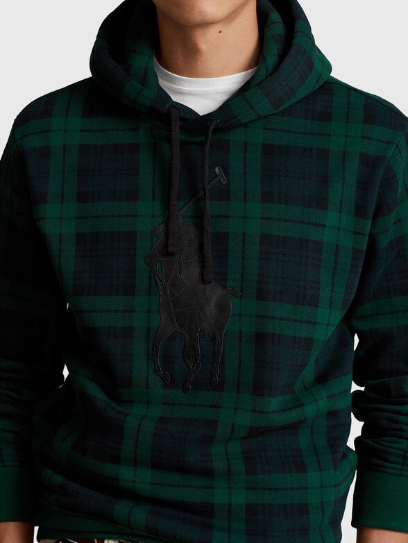 Sweatshirt with checked print - 4