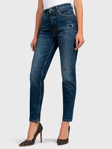 Relaxed fit denim pants - 1