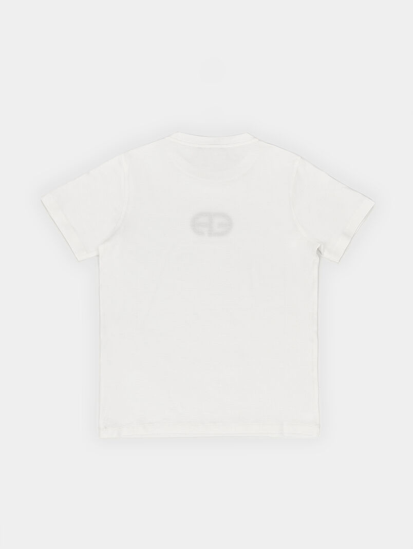 White T-shirt with logo print - 3