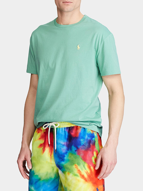 Green cotton t-shirt - 1