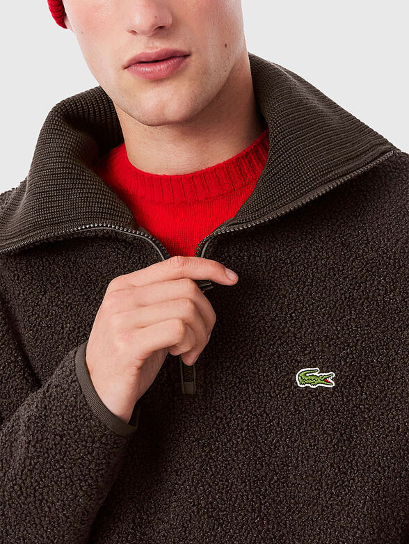 Fleece sweatshirt with zip - 4