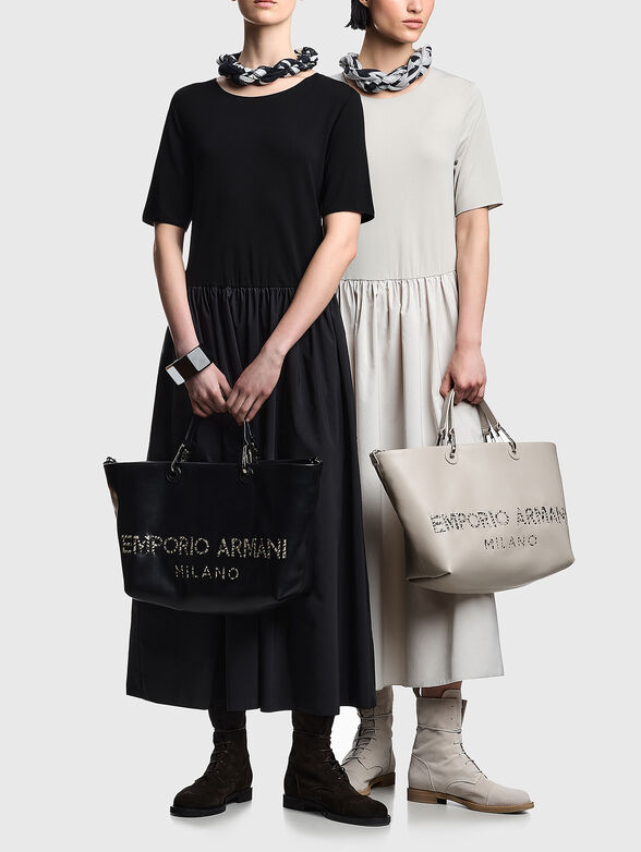 Black midi dress - 3
