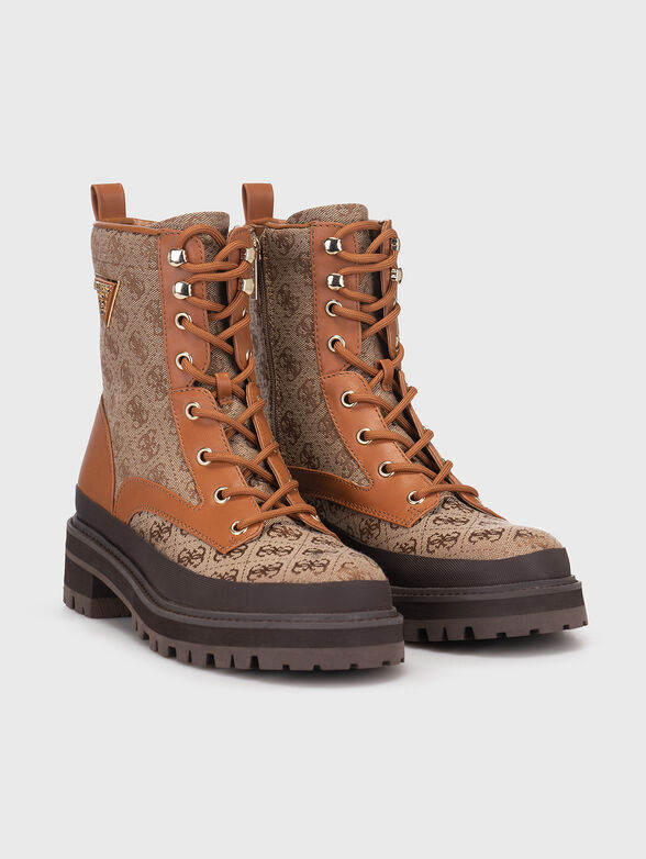 BADA boots with monogram print  - 2