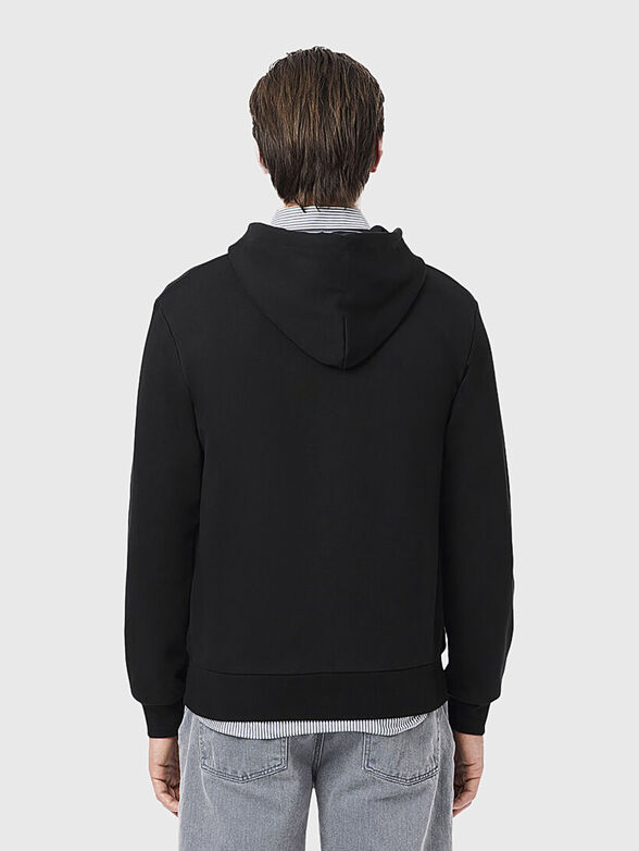 Cotton sweatshirt with logo embroidery - 3