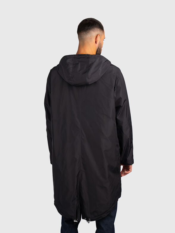 Double faced jacket with hood and pockets - 2