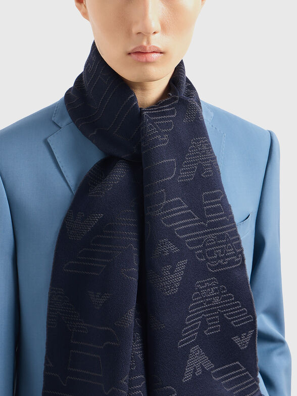 Scarf with monogram print - 2