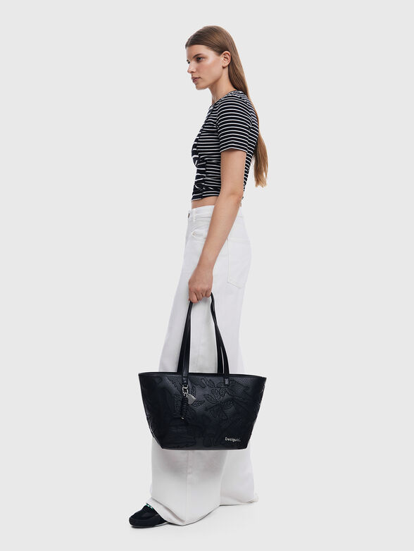 Large embroidered shopper bag - 2
