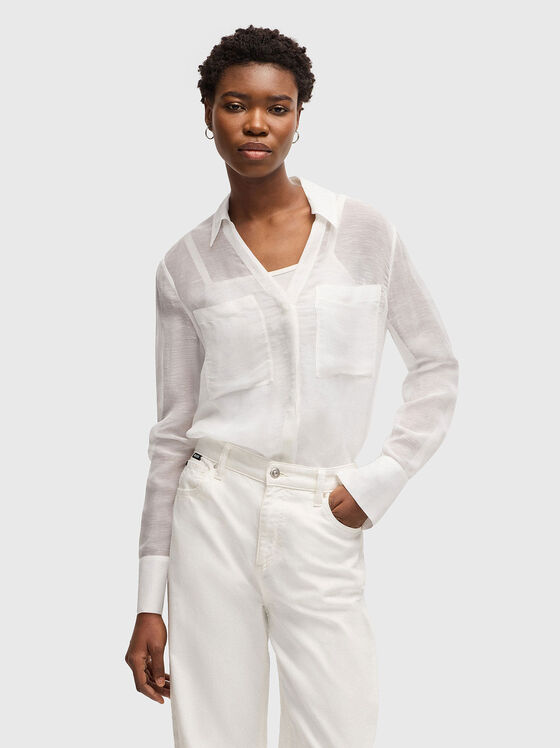 BOSALA long sleeve shirt in linen blend - 1