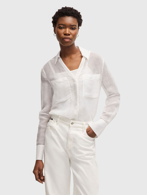 BOSALA long sleeve shirt in linen blend - 1