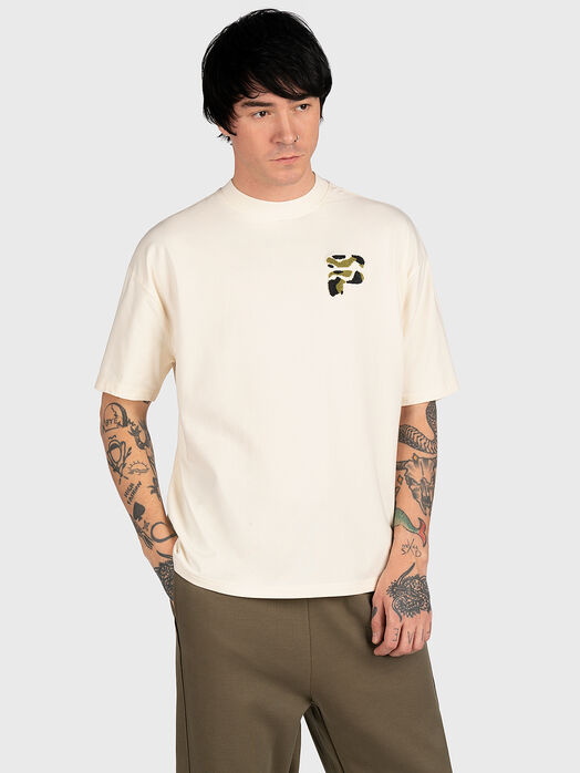 COTTENS black T-shirt with print on the back