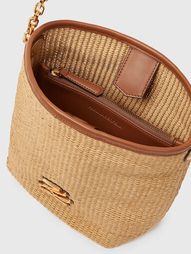 Knitted crossbody bag with chain handle - 5