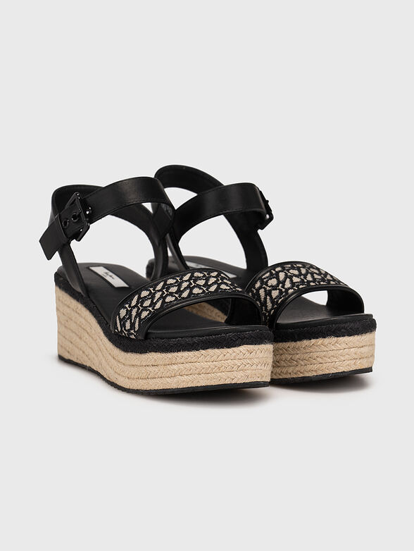 WITNEY JACQUARD platform sandals - 2