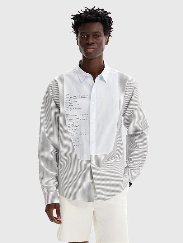 Cotton stripe shirt  - 1