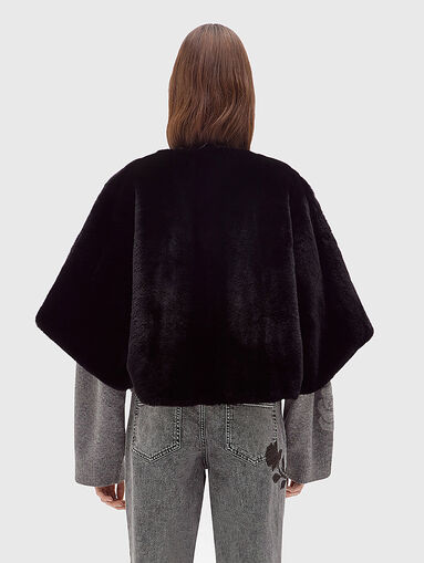 Faux fur cropped coat - 3