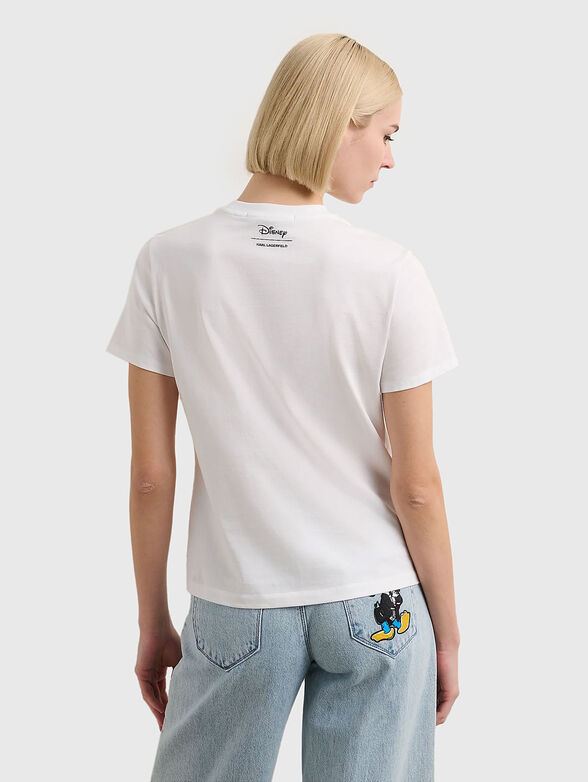 Cotton T-shirt with accent print - 3