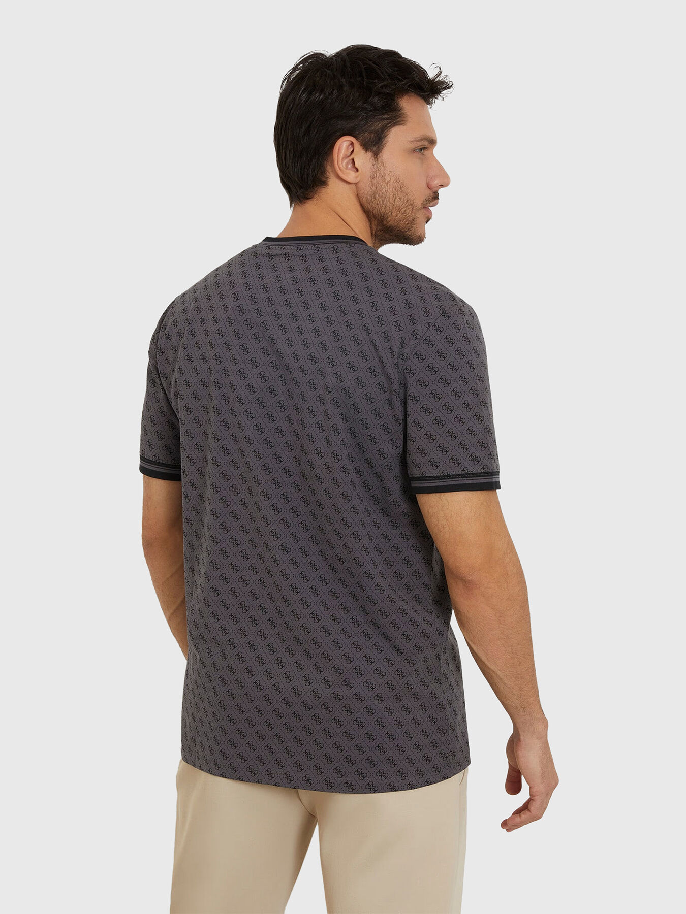 MARSHALL monogram logo print T-shirt brand GUESS