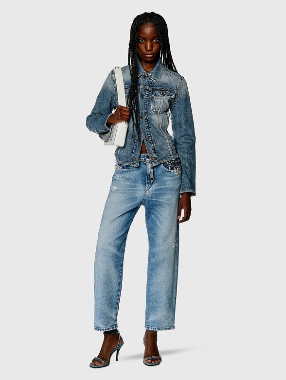 D-AIR L.32 blue straight leg jeans - 4