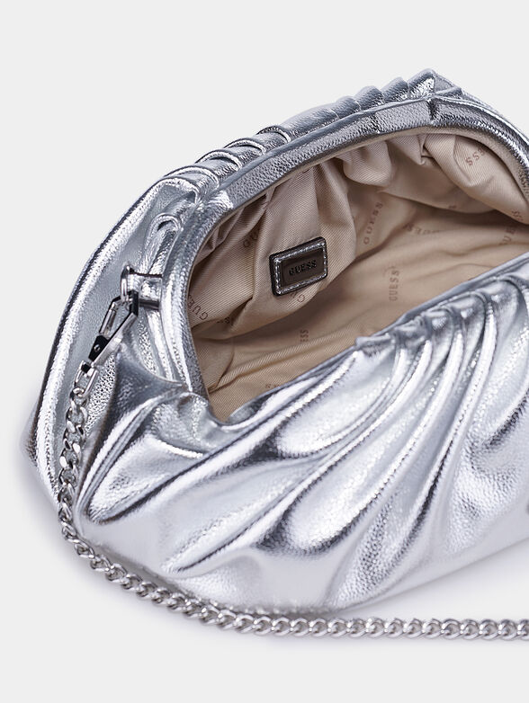CENTRAL CITY Clutch bag in silver color - 6