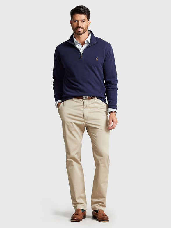 Pullover with accent zip - 2