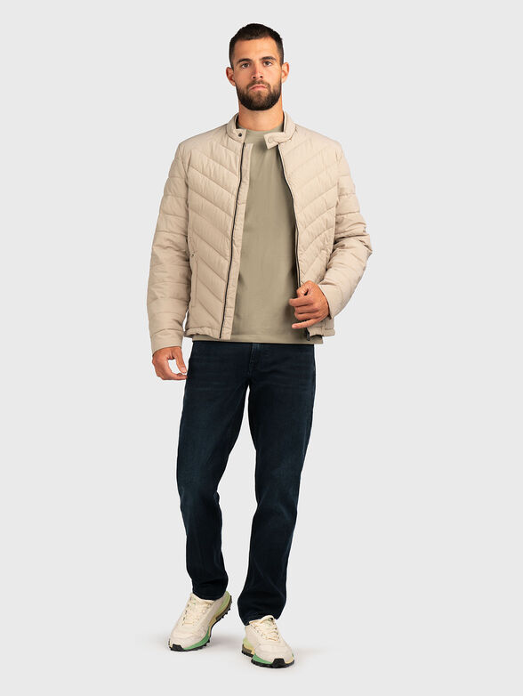 Padded jacket with quilted effect - 2